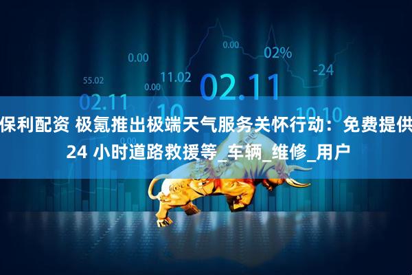 保利配资 极氪推出极端天气服务关怀行动：免费提供 24 小时道路救援等_车辆_维修_用户